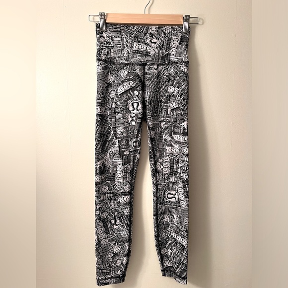 Lululemon Athletica Wunder Train High Rise Tight 25” Tear It Up Alpine - Picture 5 of 9